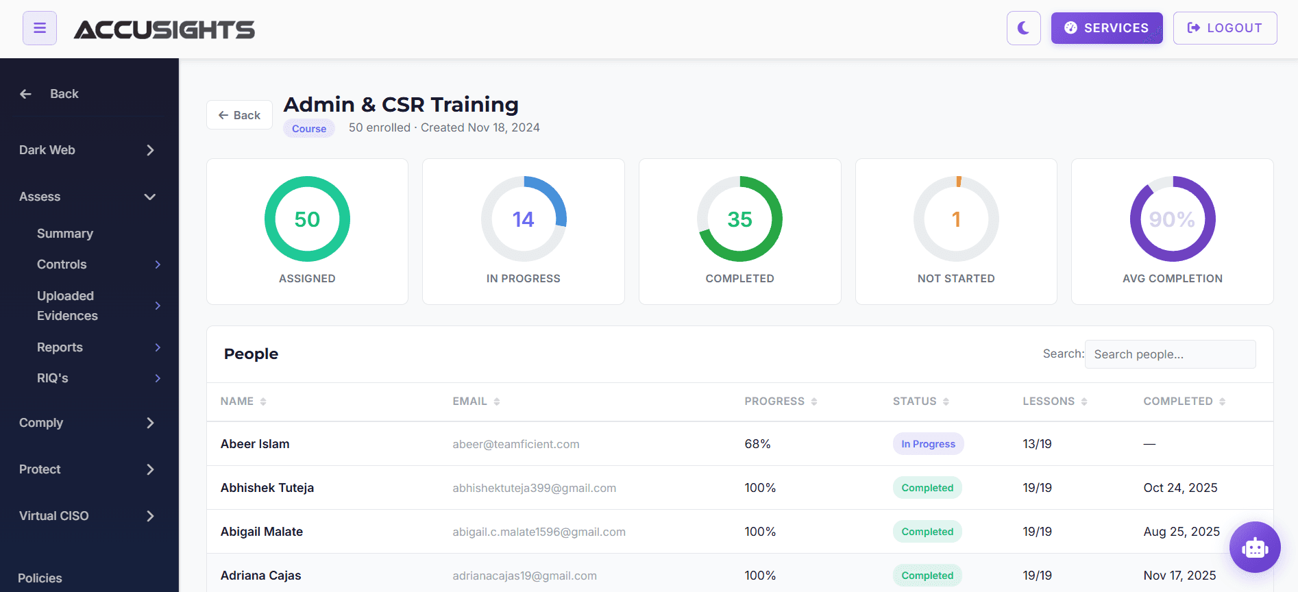 AI security monitoring dashboard showing threat detection and model protection